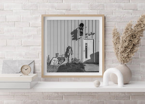 Verrücktes Garagentor auf der Route 66 | Foto Kunstdruck Fine Art Fotodruck