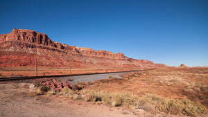 Railway line in the American Southwest | Photo Art Print fine art photographic print