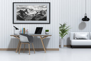 Receding glaciers in the Rocky Mountains | Photo Art Print fine art photographic print