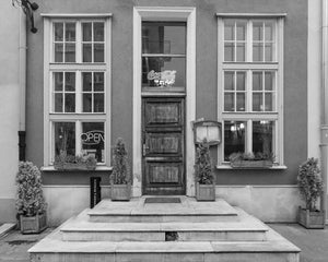 Restaurant front entrance Gdansk Poland | Photo Art Print fine art photographic print