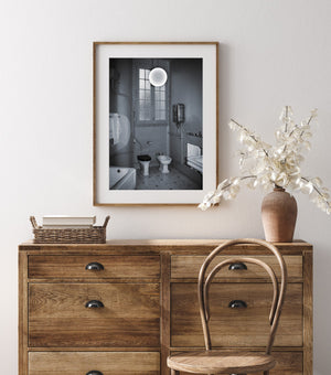 Retro bathroom in a Gaudy designed building | Photo Art Print fine art photographic print