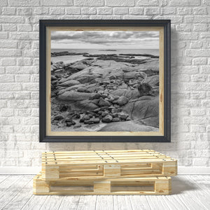 Rock coastal rocks in Peggys Cove Nova Scotia | Photo Art Print fine art photographic print