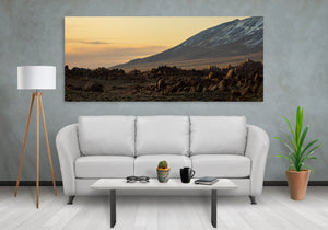 Rocks in the California mountains at sunset | Photo Art Print fine art photographic print