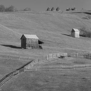 Rolling hills in Romanian farmland | Photo Art Print fine art photographic print