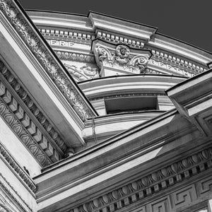 Dettaglio architettonico dell'Ateneo Rumeno | Foto Stampa d’arte Fine Art stampa fotografica