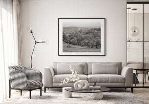 Sanfte Hügel und Häuser in Rumänien | Foto Kunstdruck Fine Art Fotodruck