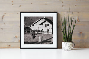 Romanian farmer carrying a shovel | Photo Art Print fine art photographic print