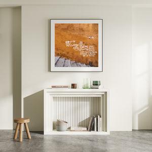 Rome Italy Textured wall with Grafitti | Photo Art Print fine art photographic print