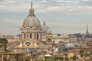 Rome overview with several domes | Photo Art Print fine art photographic print
