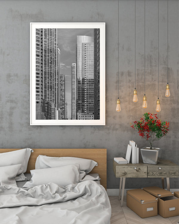 Row of building downtown Chicago | Photo Art Print fine art photographic print