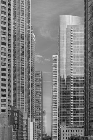 Row of building downtown Chicago | Photo Art Print fine art photographic print