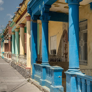 Row of colorful houses in Cuba | Photo Art Print fine art photographic print