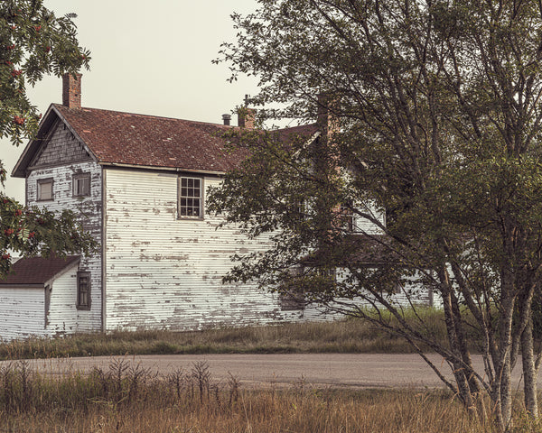 Run down wood siding house in Northern Ontario | Photo Art Print fine art photographic print