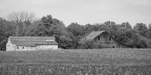 Alte ländliche Scheune oder Wirtschaftsgebäude Indiana | Foto Kunstdruck Fine Art Fotodruck