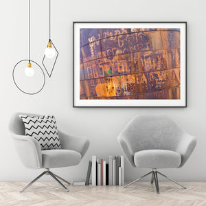 Rusted metal texture background Abandoned | Photo Art Print fine art photographic print