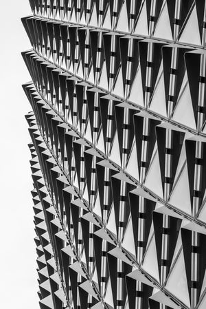 SAHMRI diagrid facade abstract detail | Photo Art Print fine art photographic print