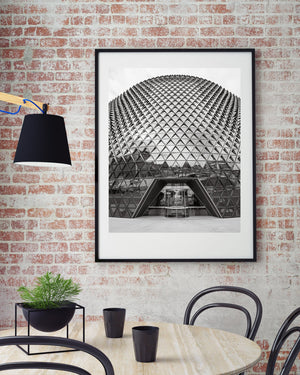 SAHMRI diagrid facade front entrance | Photo Art Print fine art photographic print