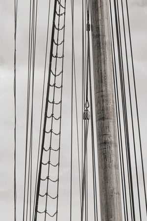 Sail rigging detail Bluenose II Lunenburg Nova Scotia | Photo Art Print fine art photographic print