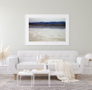 Salt Flats reflects the vivid horizon at Death Valley | Photo Art Print fine art photographic print