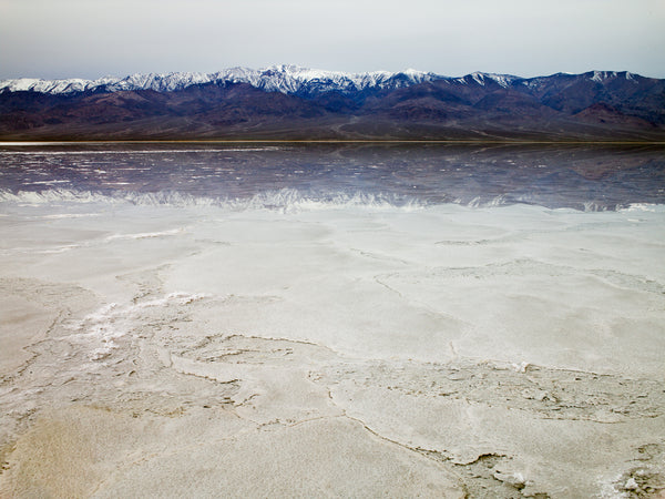 Salt Flats reflects the vivid horizon at Death Valley | Photo Art Print fine art photographic print