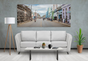 Kleurrijk straatbeeld in Santa Marta | Foto Kunstprint Fine Art fotografische afdruk