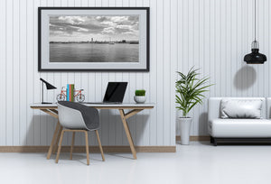 Sault Ste Marie Michigan viewed from a Canadian Side | Photo Art Print fine art photographic print