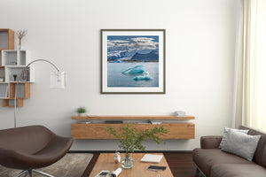 Setting sun over Iceland lake | Photo Art Print fine art photographic print