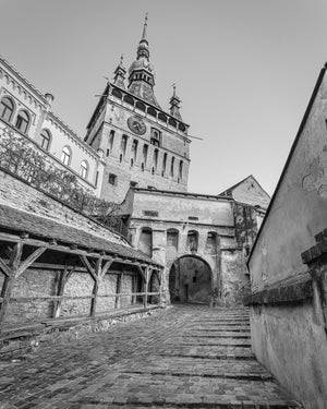 Toren Van Sighisoara Oude Middeleeuwse Architectuur | Foto Kunstprint Fine Art fotografische afdruk