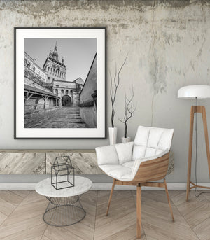 Toren Van Sighisoara Oude Middeleeuwse Architectuur | Foto Kunstprint Fine Art fotografische afdruk