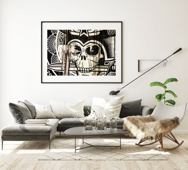 Skull poster in Chicago | Photo Art Print fine art photographic print