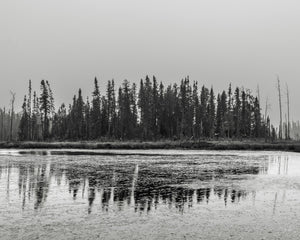 Sky is filled with smoke Northern Ontario forest fire | Photo Art Print fine art photographic print