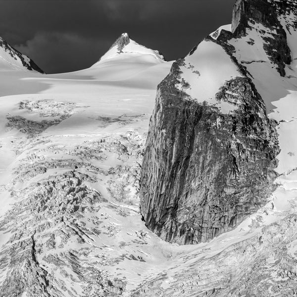 Snow and glacier covered mountain | Photo Art Print fine art photographic print