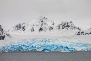 Snow and ice collapsing on its own weight Antarctic landscape | Photo Art Print fine art photographic print