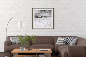 Snow covered Flakstad Chapel Norway | Photo Art Print fine art photographic print