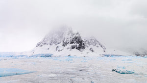 Snowstorm obscured mountain in the Antarctic | Photo Art Print fine art photographic print