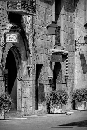 Ancien bâtiment en Espagne noir et blanc | Photos Tirage d’art Fine Art impression photographique