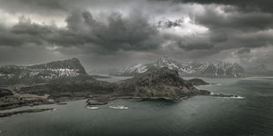 Nuages ​​orageux sur la côte norvégienne des Lofoten | Photos Tirage d’art Fine Art impression photographique