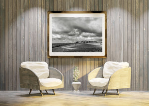 Storm clouds move in over Tuscan Vineyard | Photo Art Print fine art photographic print