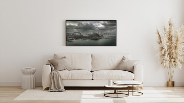 Storm clouds over Lofoten Norway coast | Photo Art Print fine art photographic print