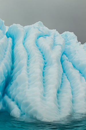 Strange natural ice sculpture on an Antarctica iceberg | Photo Art Print fine art photographic print