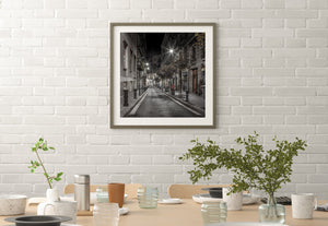 Streets at night Barcelona Spain | Photo Art Print fine art photographic print