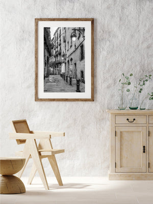 Streets of Barcelona Spain in the early morning | Photo Art Print fine art photographic print