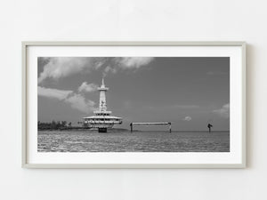 Submerged Abandoned Observation Tower in Bahamas Depths | Photo Art Print fine art photographic print