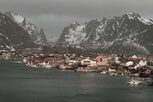 Sun breaks out over the Reine Norway | Photo Art Print fine art photographic print