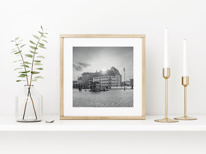 Sunset over German old building | Photo Art Print fine art photographic print