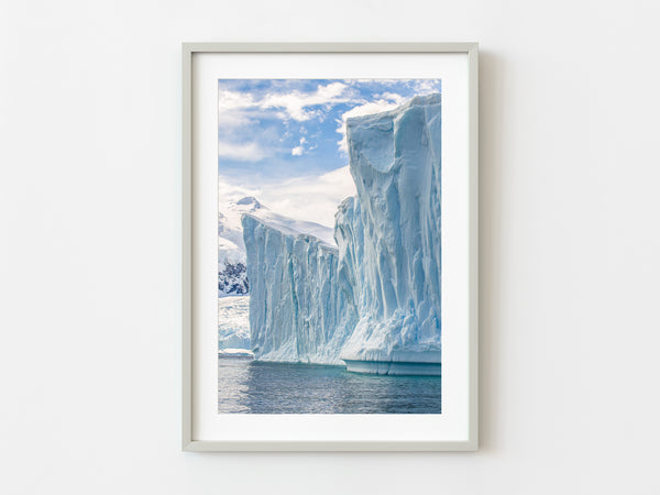 Tall Wall of Antarctica Iceberg | Photo Art Print fine art photographic print