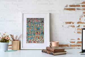 The Voronet Monastery colorful paintings | Photo Art Print fine art photographic print