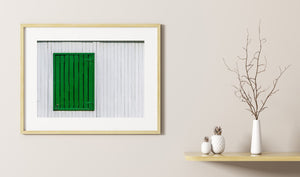 The green wooden door | Photo Art Print fine art photographic print