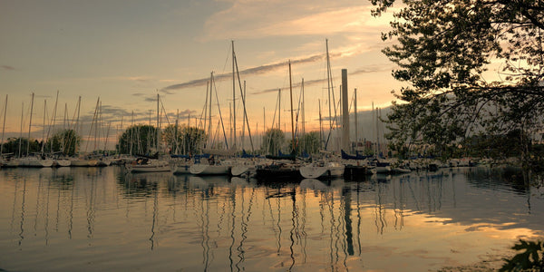 Toronto island marina at dusk | Photo Art Print fine art photographic print
