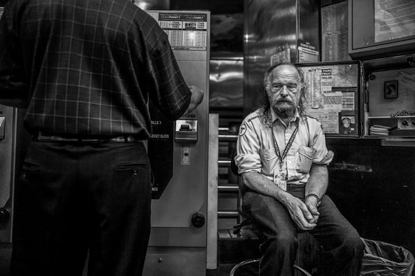 Transit employee in Boston Subway System | Photo Art Print fine art photographic print